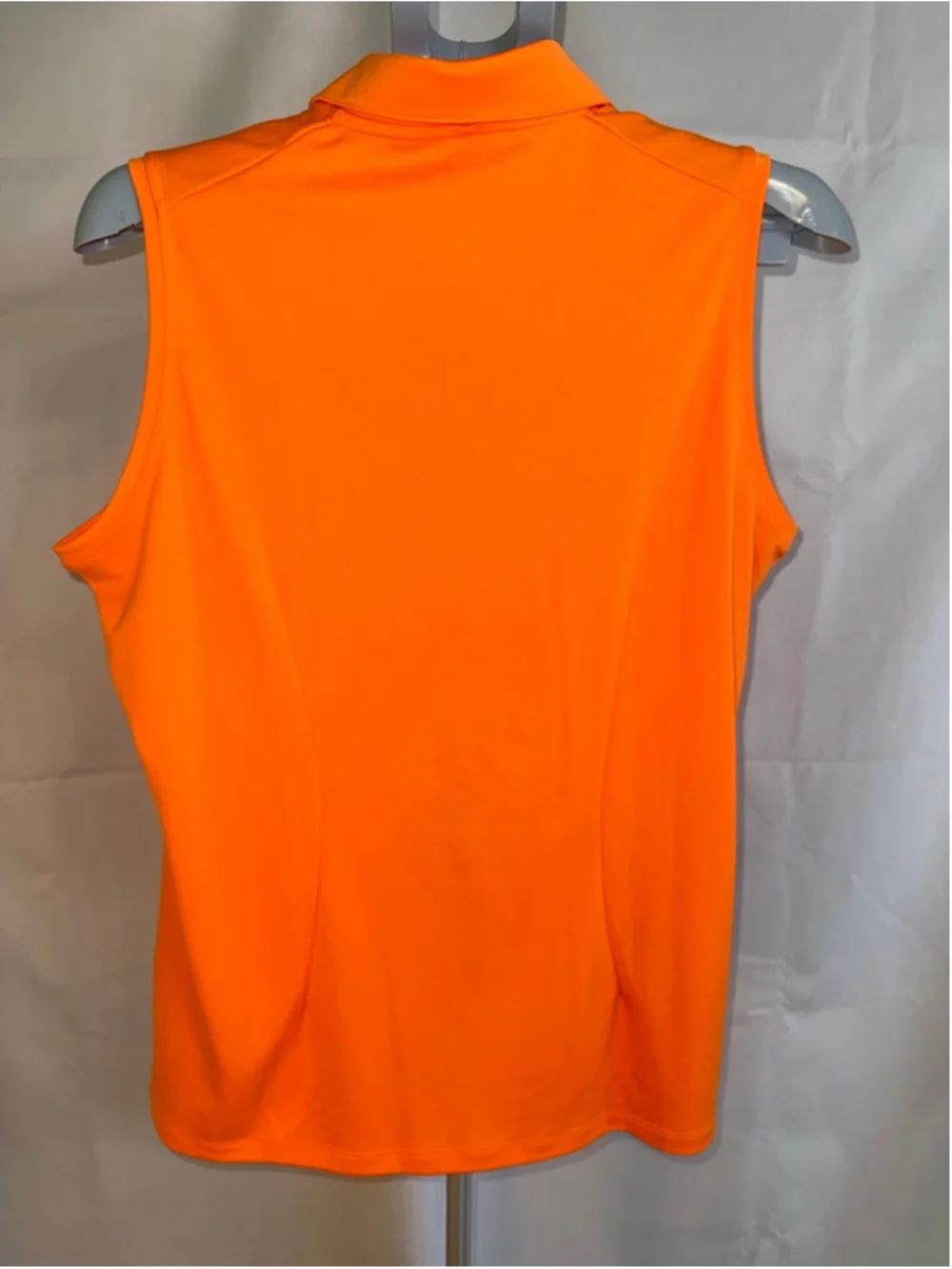 Women's Nike Orange Golf Dri-FIT‎ Sleeveless Polo Tank Top XL